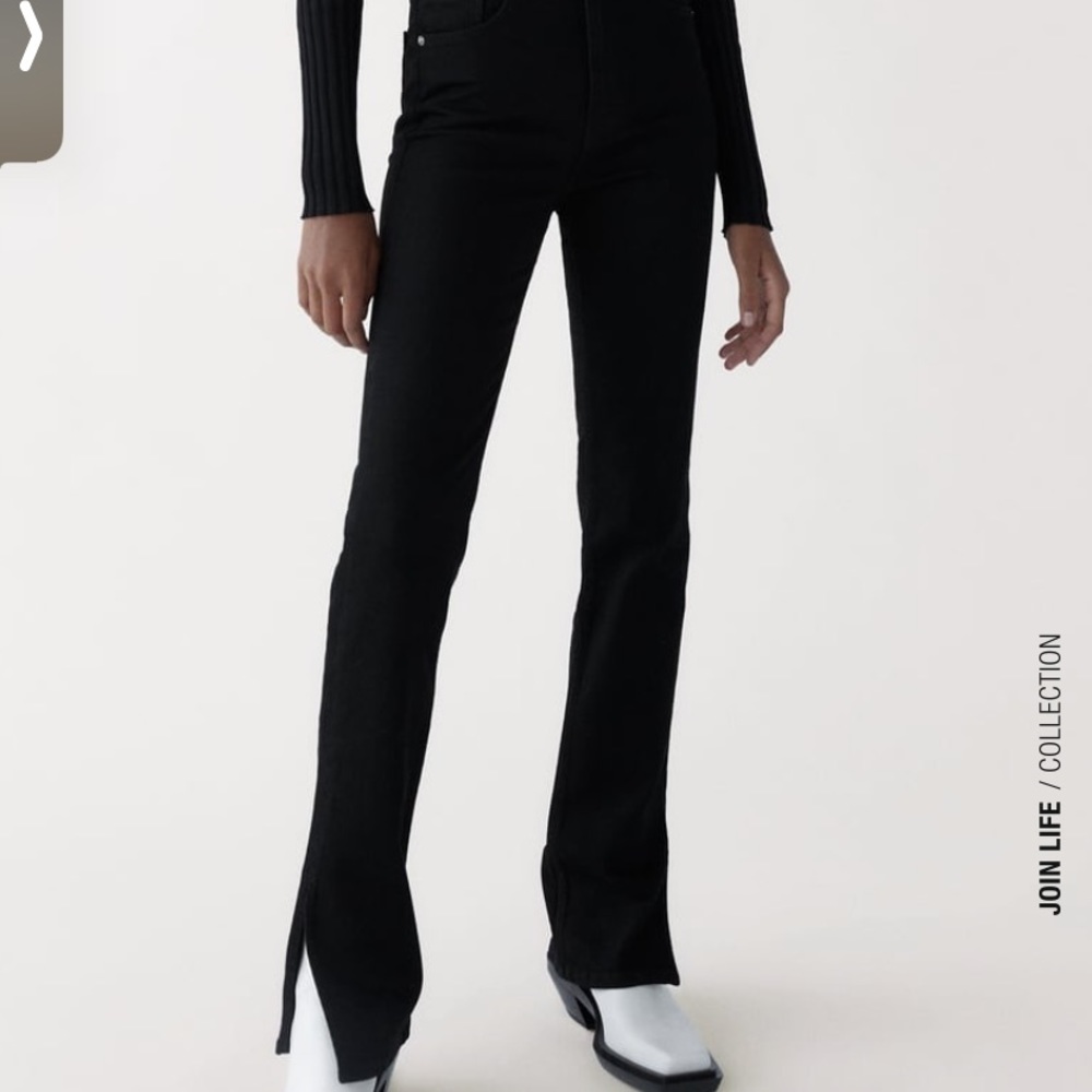 Zara Split Skinny High - Rise Jeans